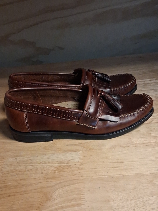 G.H.Bass Weejuns Brown Leather Loafers Dress Shoes 8D